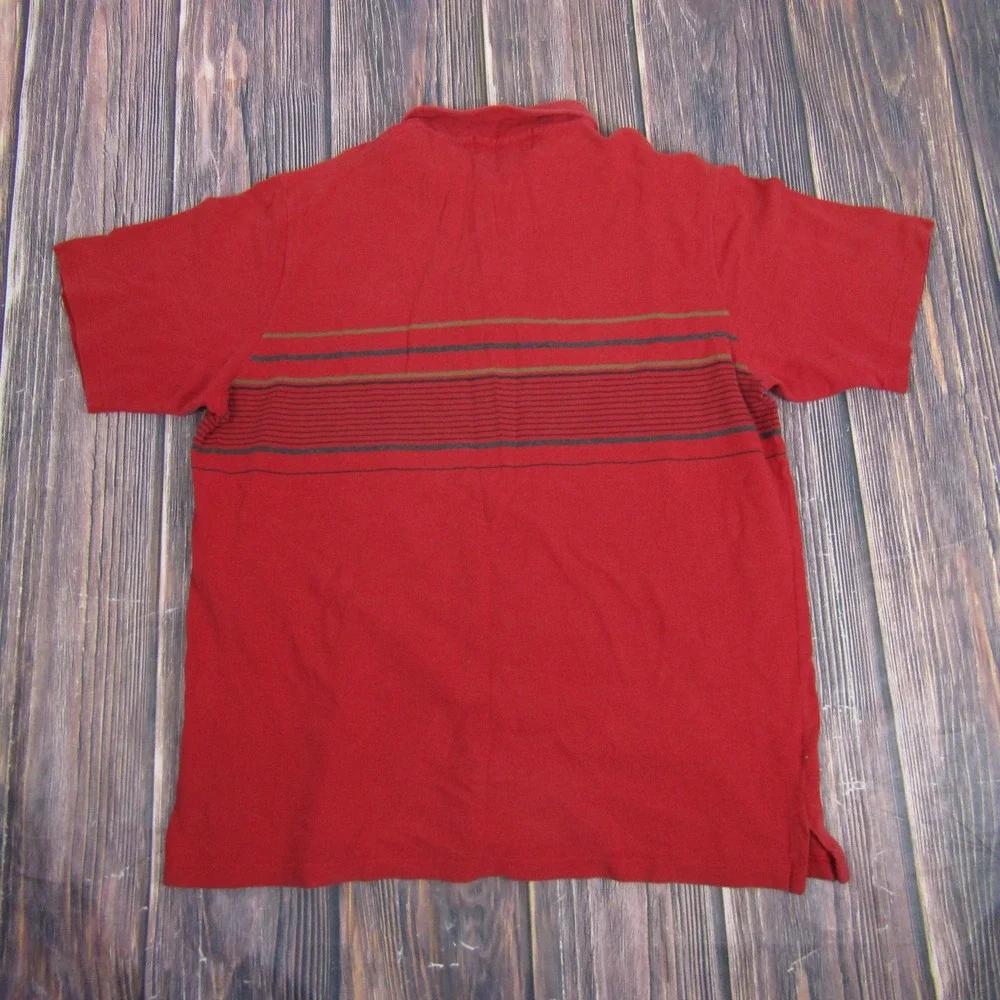 Polo Sport Ralph Lauren Polo Shirt Mens XL Red Striped Vintage Casual 90s Cotton
